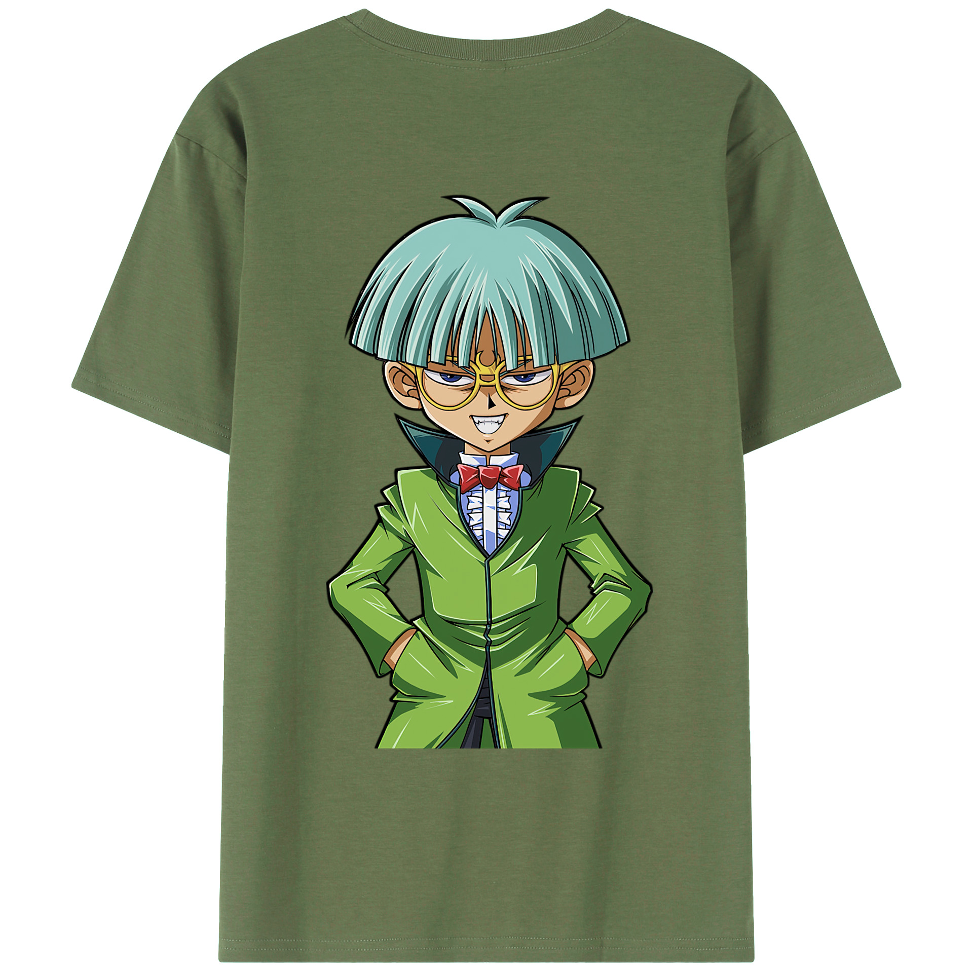 （画像用） 遊☆戯☆王 Yu-Gi-Oh! 綿100％ メンズ半袖Tシャツ（バックプリント） 通気性